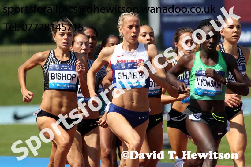 Womens 800 metres, IAAF Diamond League, Birmingham. Photo: David T. Hewitson/Sports for All Pics